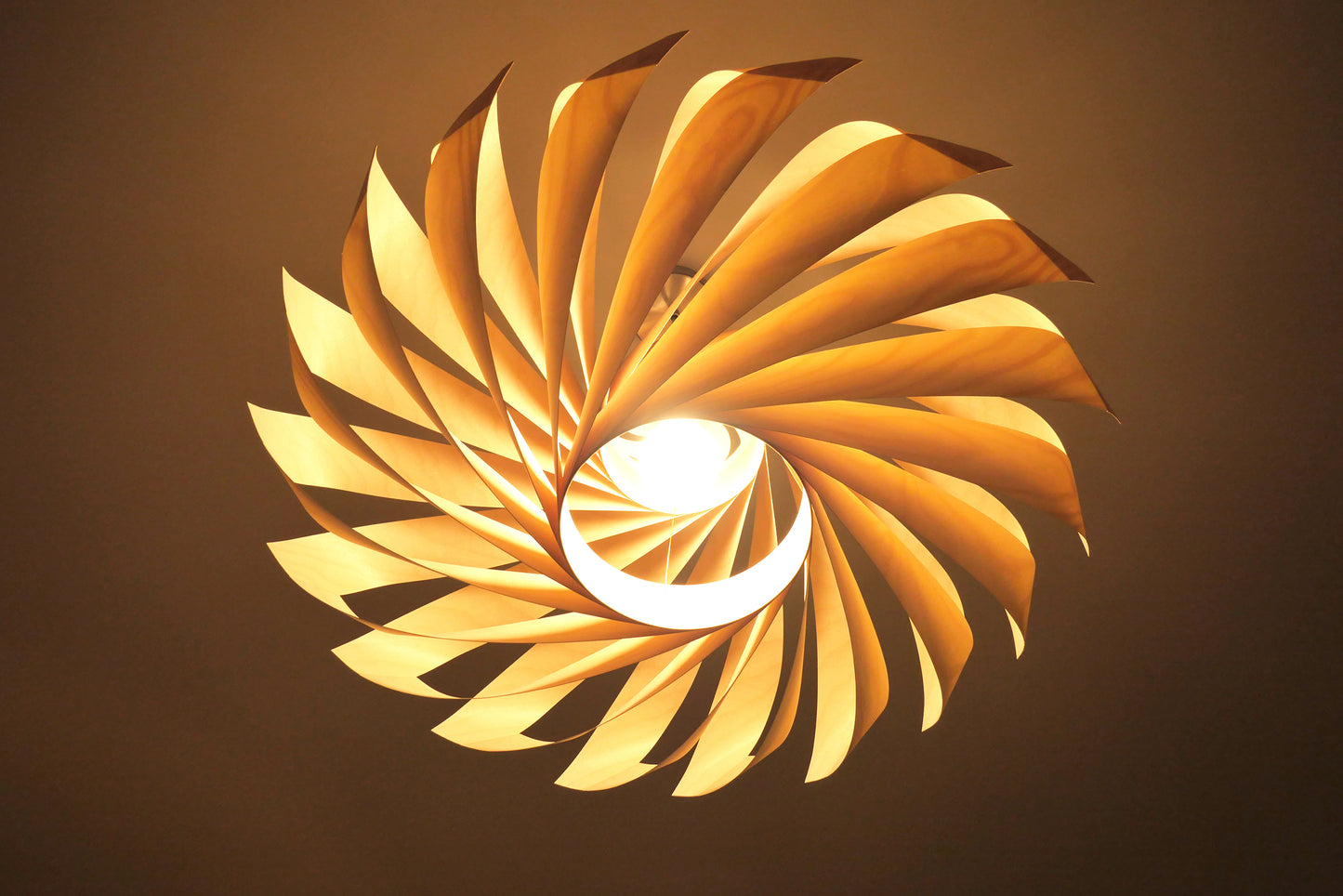 L22B, 70-80cm Handmade  birch wood pendant lamp