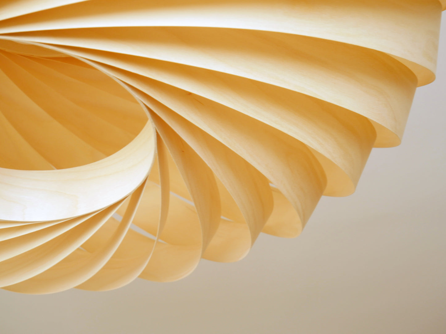 L06B, 80cm Handmade pendant lamp from birch veneer