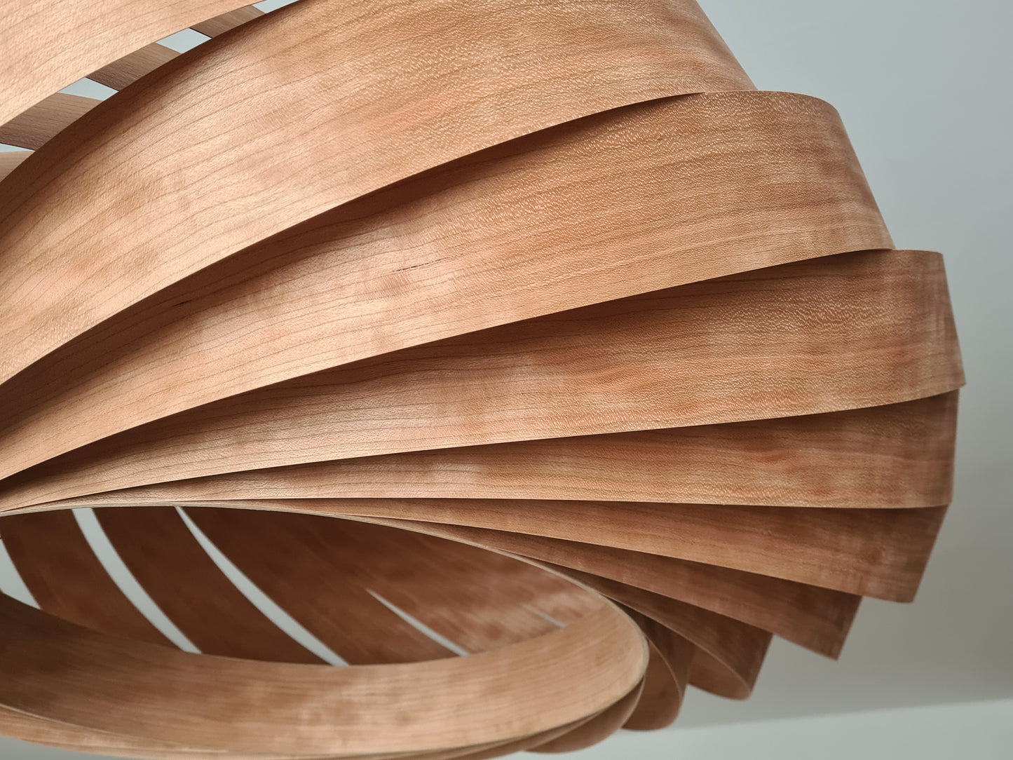 L06C, 80cm Handmade cherry veneer pendant lamp