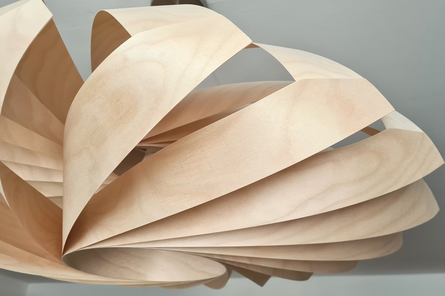 L22B, 70-80cm Handmade  birch wood pendant lamp