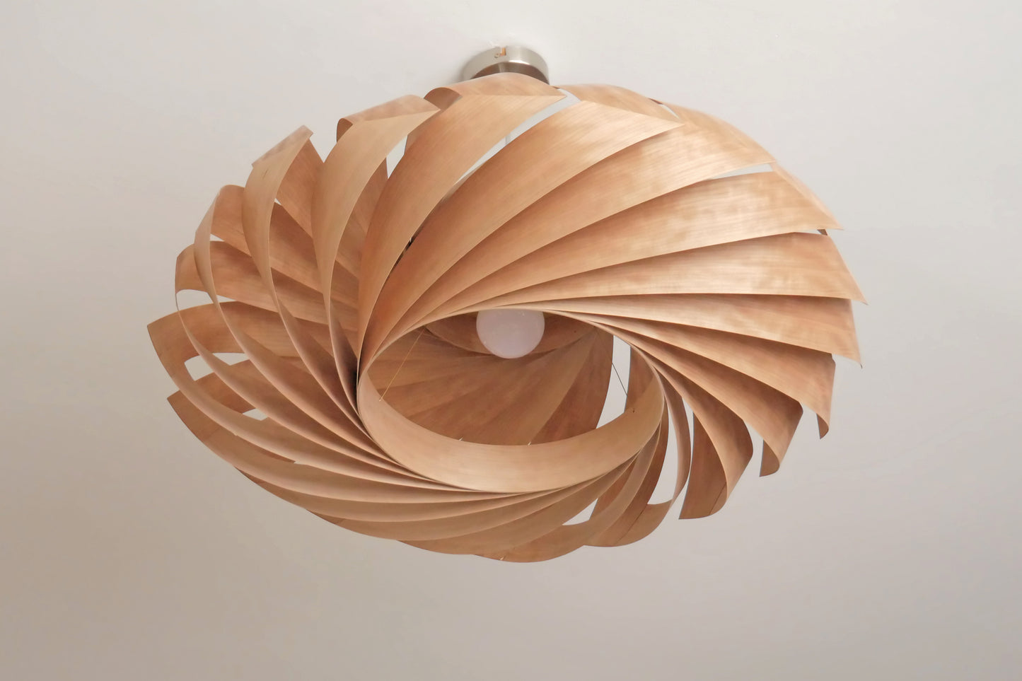 L22C, 70-80cm Handmade cherry wood pendant lamp