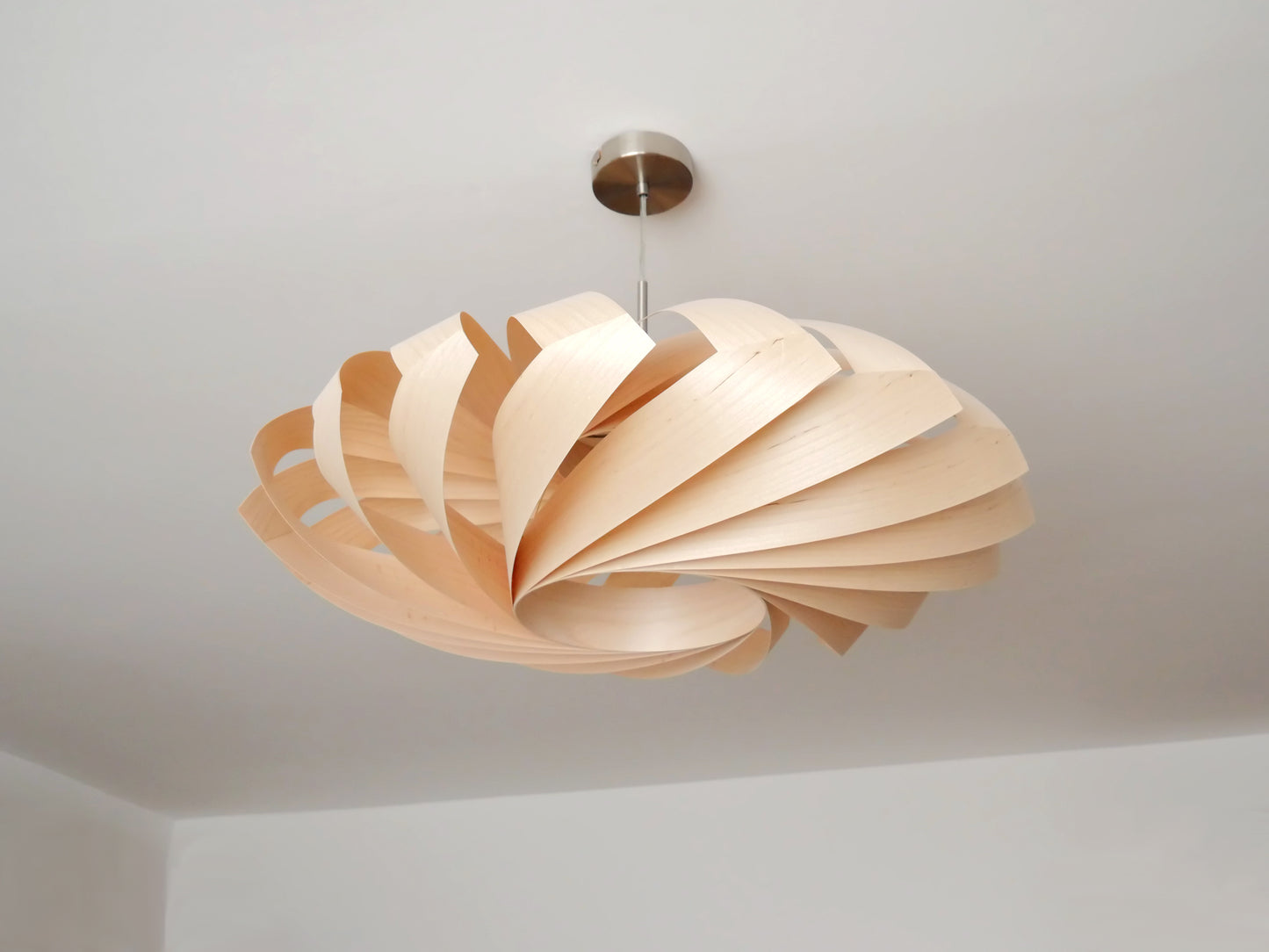 L22B, 70-80cm Handmade  birch wood pendant lamp