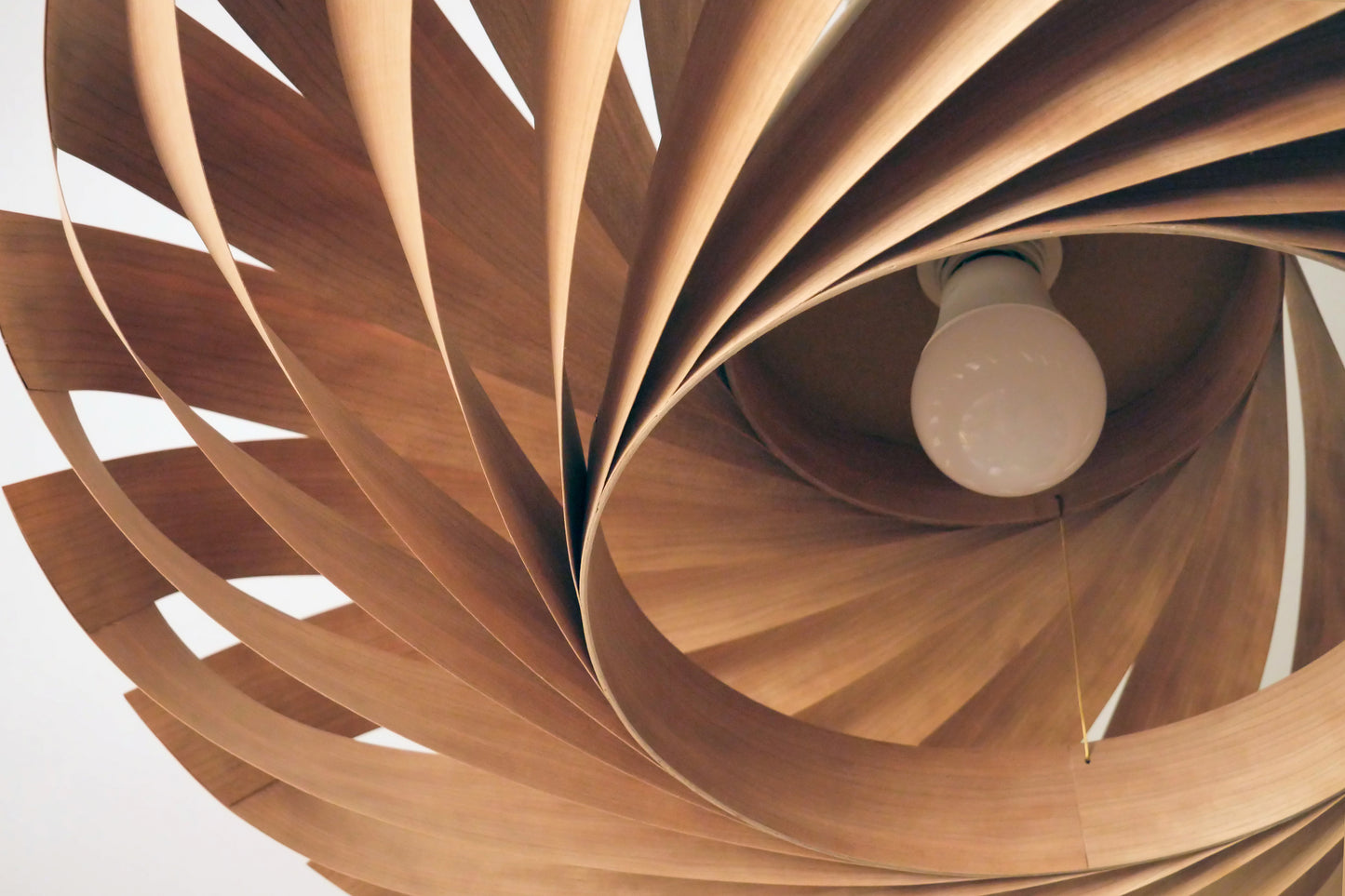 L22C, 70-80cm Handmade cherry wood pendant lamp