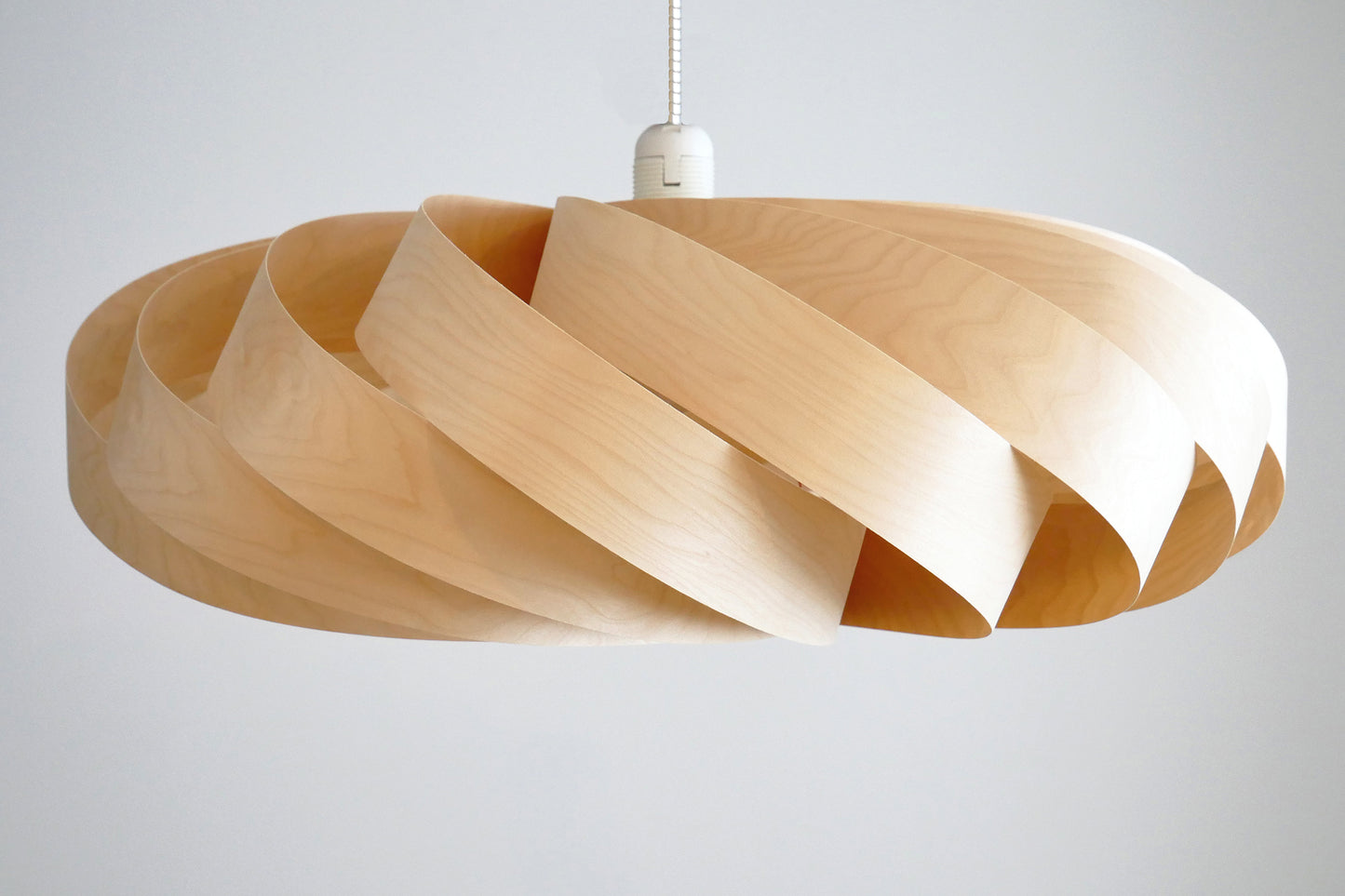 L06B, 60-70cm Handmade pendant lamp from birch veneer