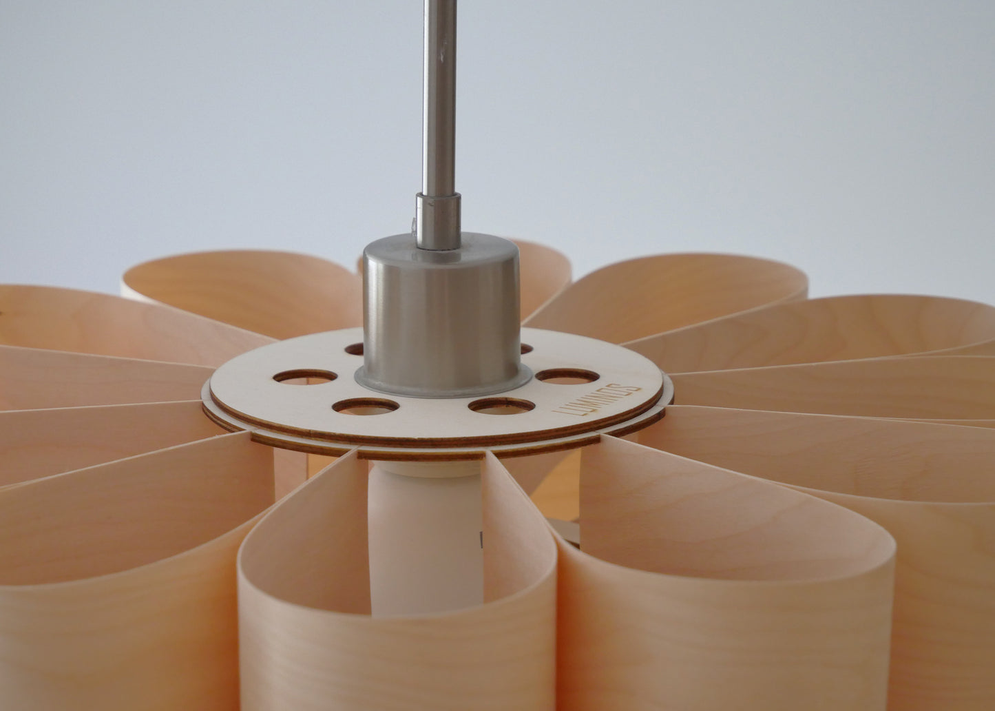 L10B, 60-70cm Handmade pendant lamp from birch veneer