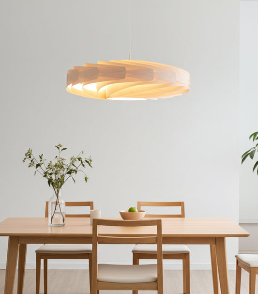 L21B, 60-80cm Handmade  birch wood pendant lamp