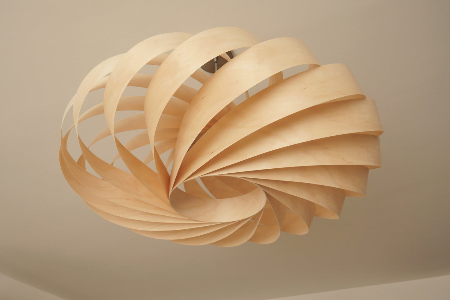 L06B, 60-70cm Handmade pendant lamp from birch veneer