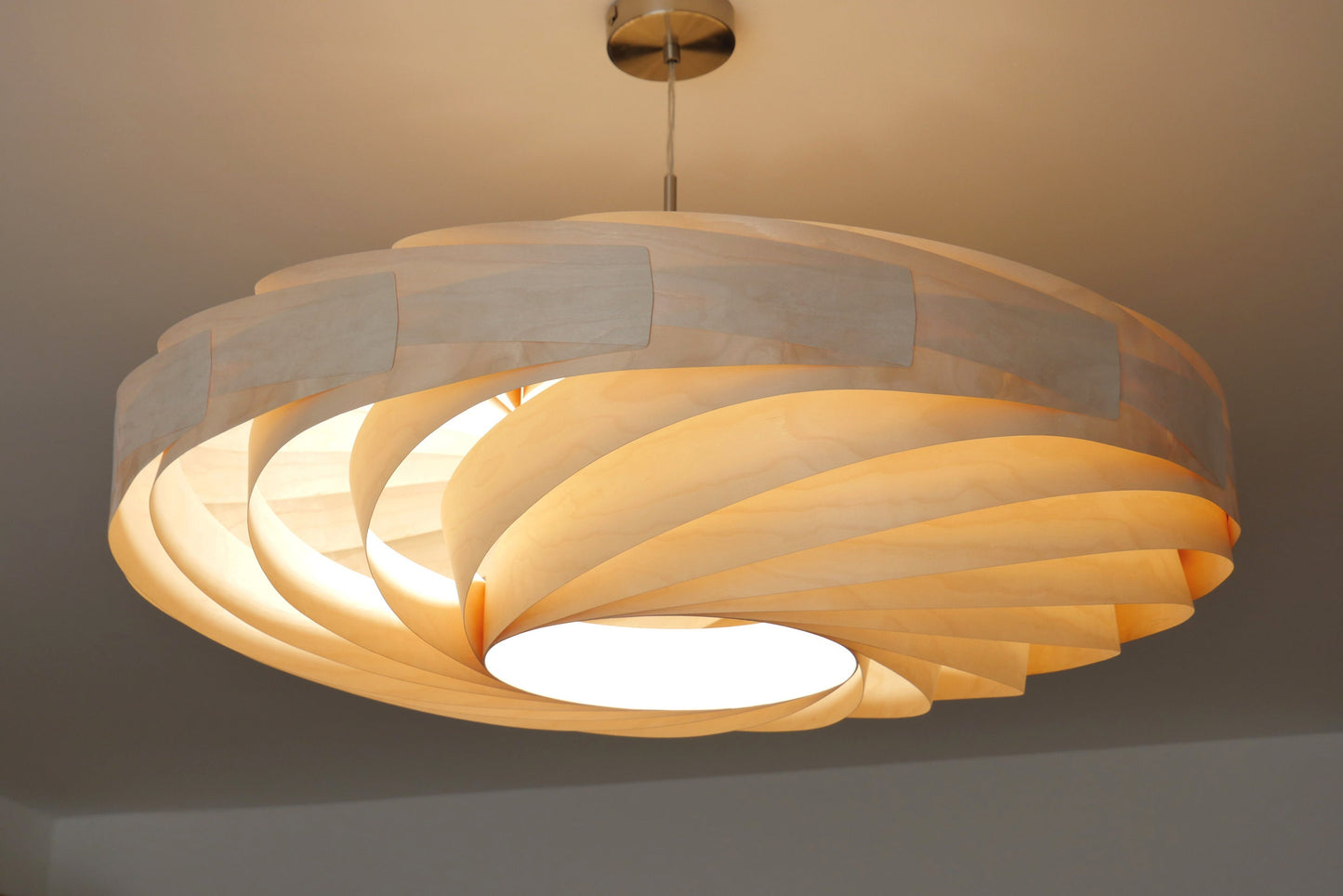 L21B, 60-80cm Handmade  birch wood pendant lamp