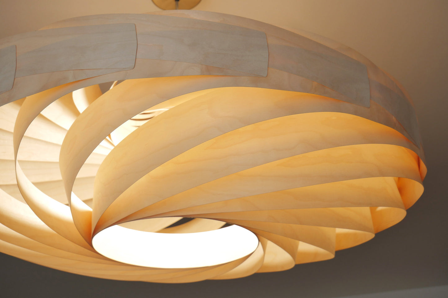 L21B, 60-80cm Handmade  birch wood pendant lamp