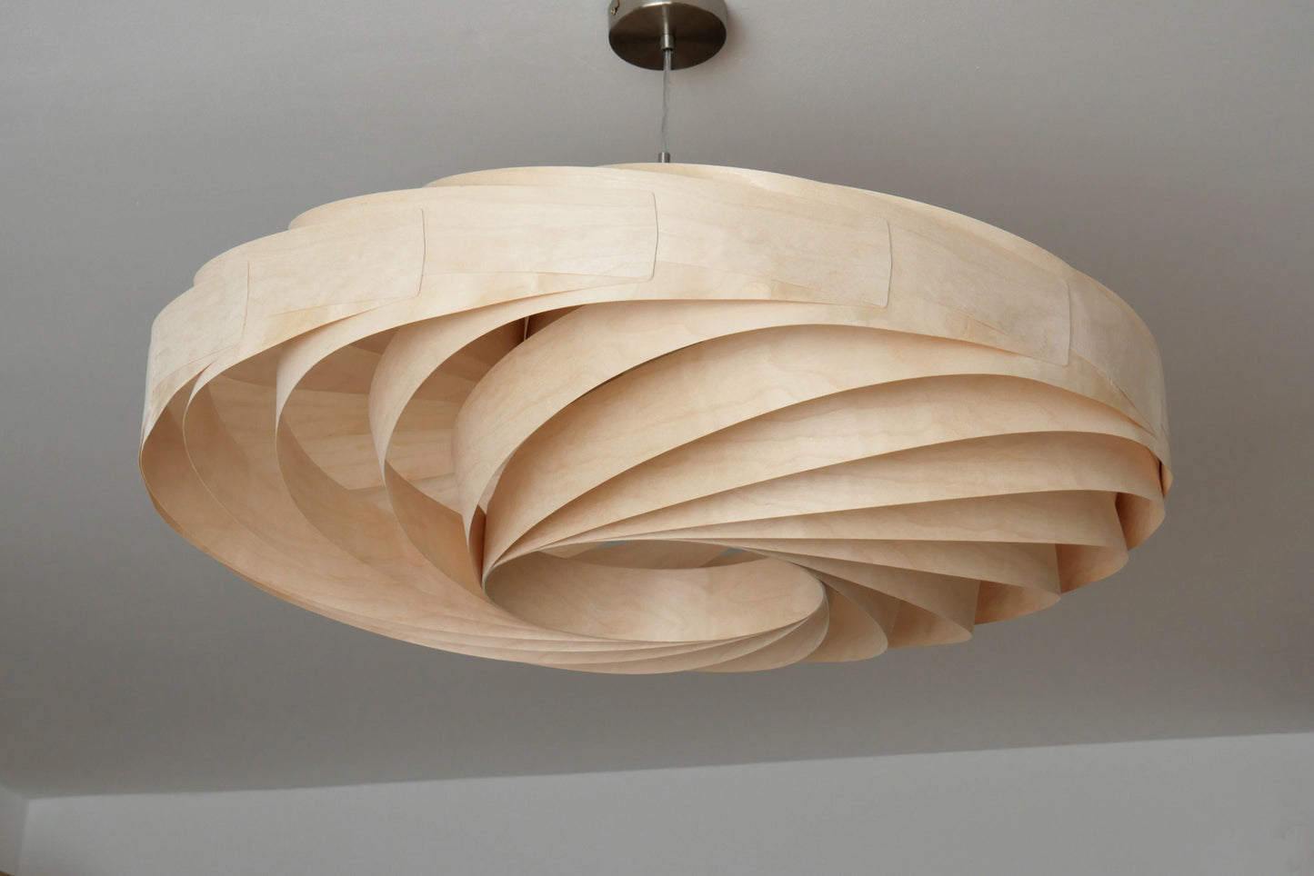 L21B, 60-80cm Handmade  birch wood pendant lamp